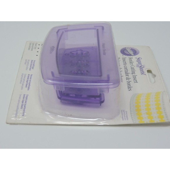 Wilton Sugar Sheets Border Cutting Insert Flower Chain Discontinued Cake Decor - Picture 3 of 6